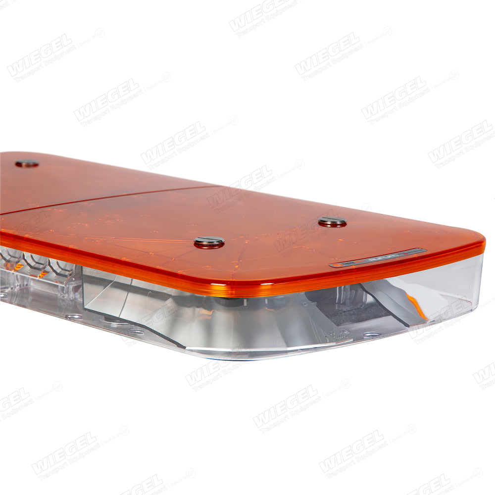 AURUM LED Lichtbalk 10-30V Lengte 609mm 2x 12-LED AMBER - schuin vooraanzicht detail