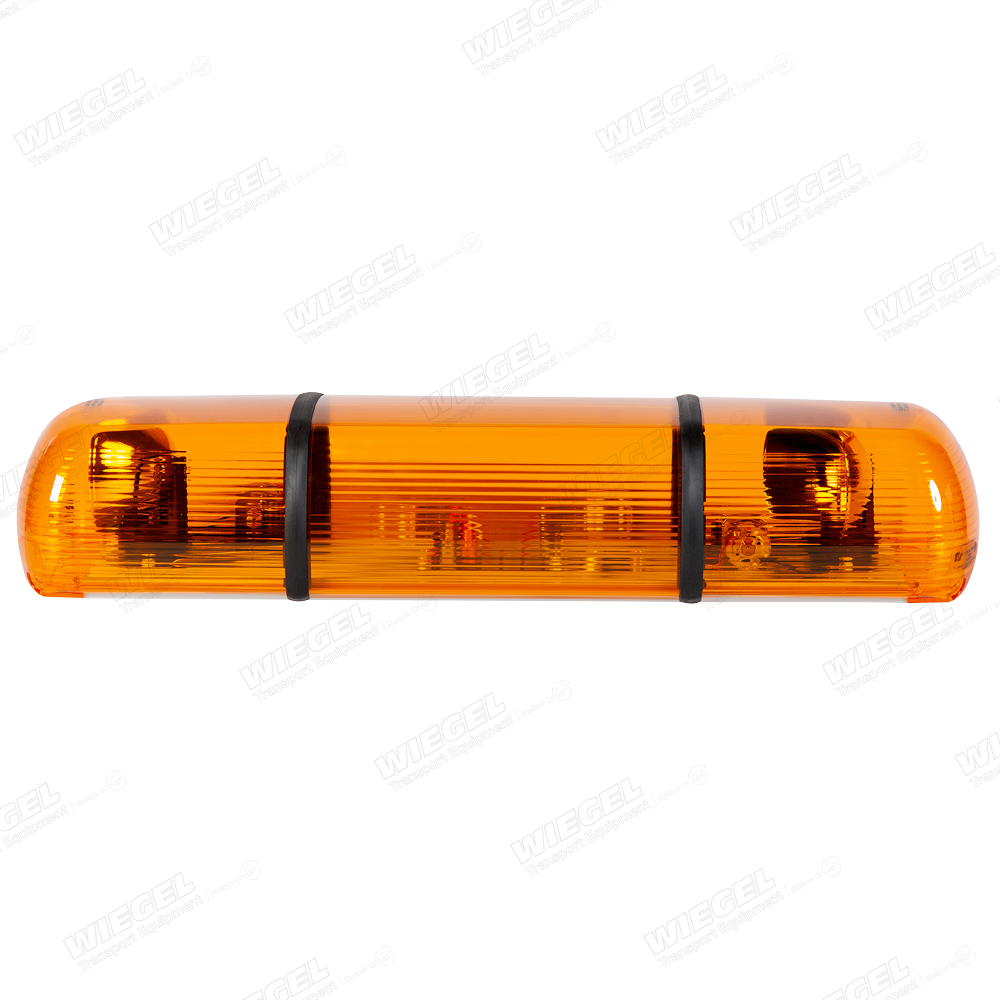 P2000 Halogeen Lichtbalk 12V Lengte 600mm 2x Rotator AMBER - vooraanzicht