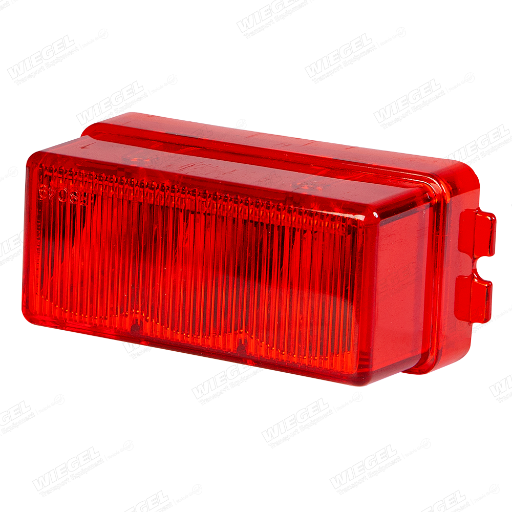 IMPAXX LED Flitser 10-30V - 3x LED (ROOD) met RODE Lens - losse kap