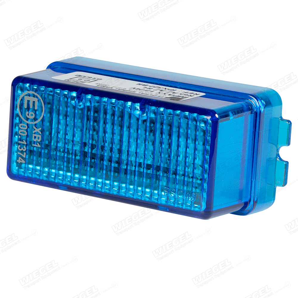 IMPAXX LED Flitser 10-30V - 3x LED (BLAUW) met BLAUWE Lens - losse kap