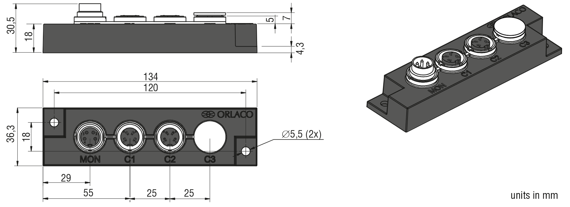 0431500404040 | Orlaco Switches - Wiegel.eu